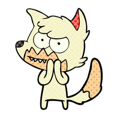 cartoon grinning fox
