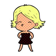 cartoon woman