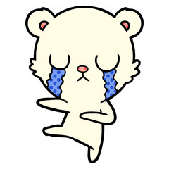 crying polar bear cartoon