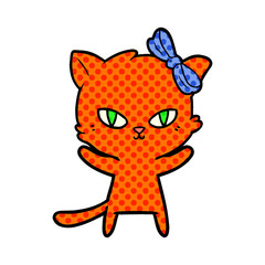 cute cartoon cat