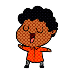 laughing cartoon man