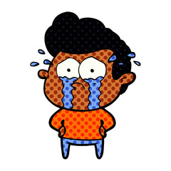 cartoon crying man