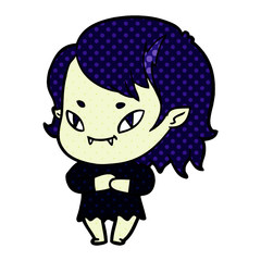 cartoon friendly vampire girl