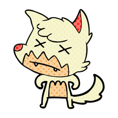 cartoon dead fox