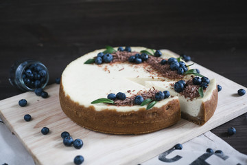 cheesecake with blueberry
