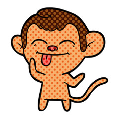 Fototapeta premium funny cartoon monkey