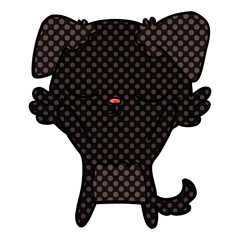 cute cartoon dog