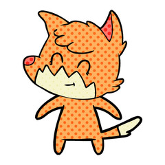 cartoon friendly fox