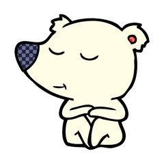 Obraz premium happy cartoon polar bear