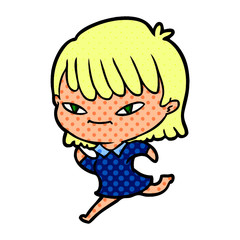 cartoon woman