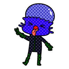 weird cartoon alien