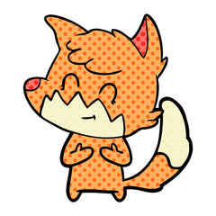 cartoon friendly fox
