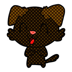 laughing cartoon dog