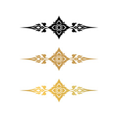 Luxury thai ornament vector