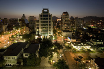 Fototapeta na wymiar City of Santiago - Chile - South America