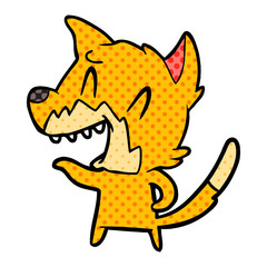 laughing fox cartoon