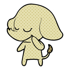 cartoon smiling elephant