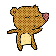happy cartoon bear