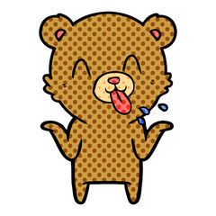 rude cartoon bear