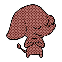 cartoon smiling elephant
