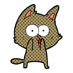funny cartoon cat