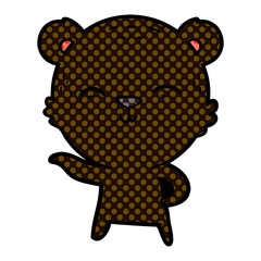 Obraz premium happy cartoon bear