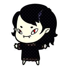 cartoon friendly vampire girl