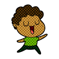 laughing cartoon man