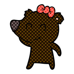 female bear cartoon