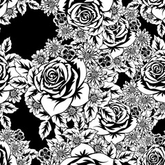 seamless monochrome pattern