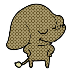 cartoon smiling elephant