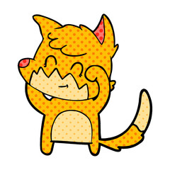 cartoon friendly fox