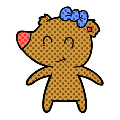 female bear cartoon