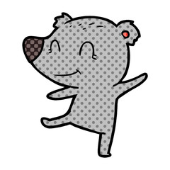 Obraz premium friendly bear dancing