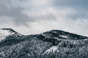 Winter landscape. Mountains. 