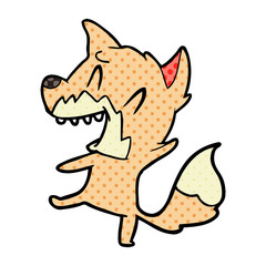 laughing fox cartoon