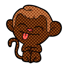 funny cartoon monkey