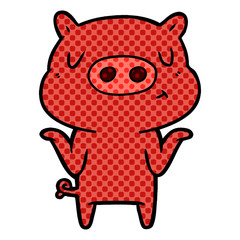 cartoon content pig