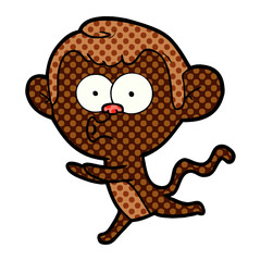cartoon hooting monkey