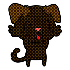 laughing cartoon dog