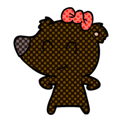 female bear cartoon