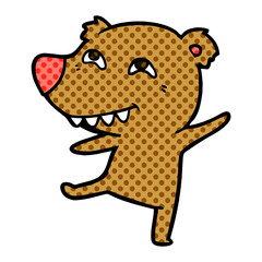 cartoon bear dancing