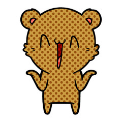 happy bear cartoon