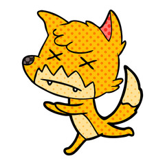 cartoon dead fox