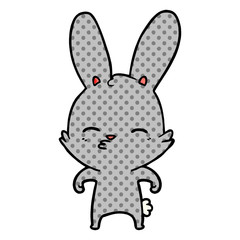 curious bunny cartoon