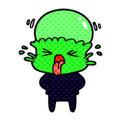 weird cartoon alien