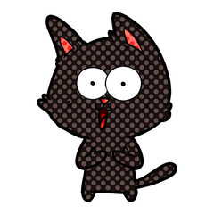 funny cartoon cat