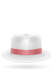 beach hat for men stock vector illustration