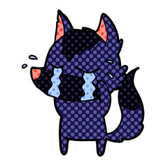cartoon crying wolf