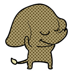 cartoon smiling elephant